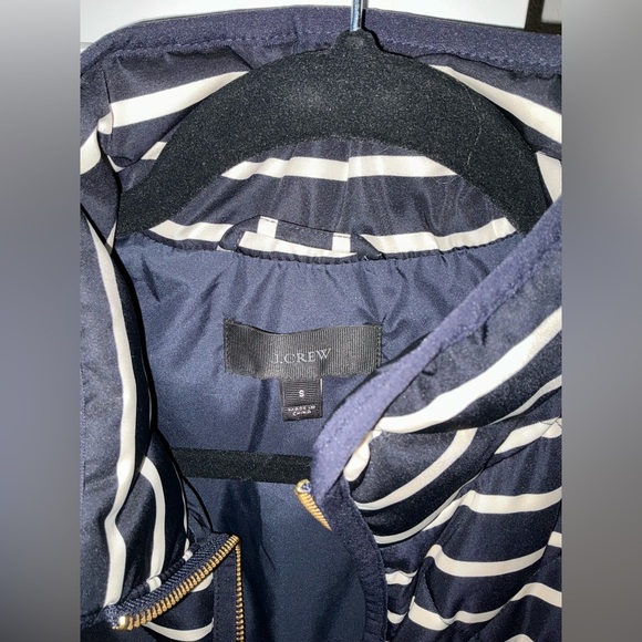 Jcrew navy and white striped vest - Picture 2 of 3